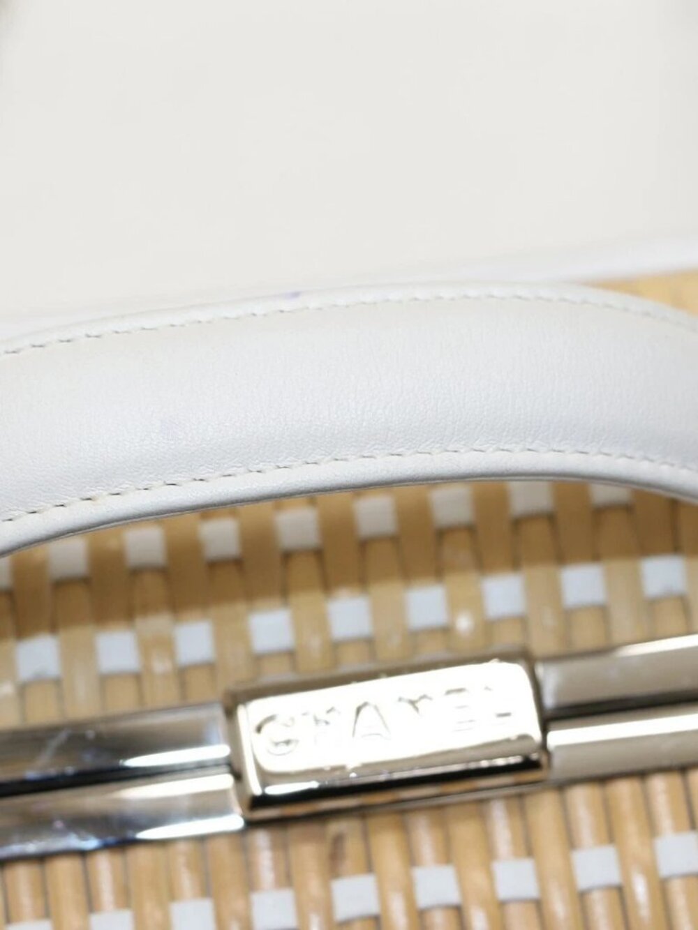 Chanel Rattan Filigree Medium Vanity Bag Silver Hardware - Picture 14 of 16